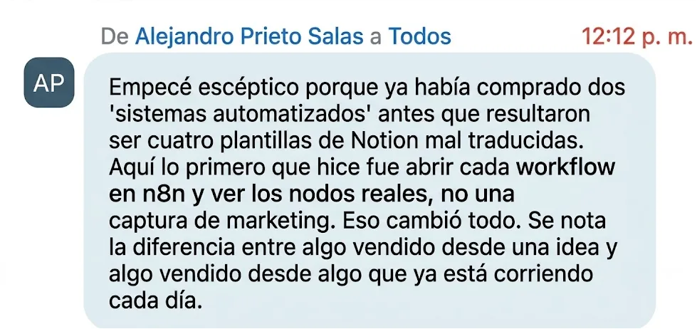 Testimonio de Alejandro Prieto Salas — Cliente de Fluition AI Agency