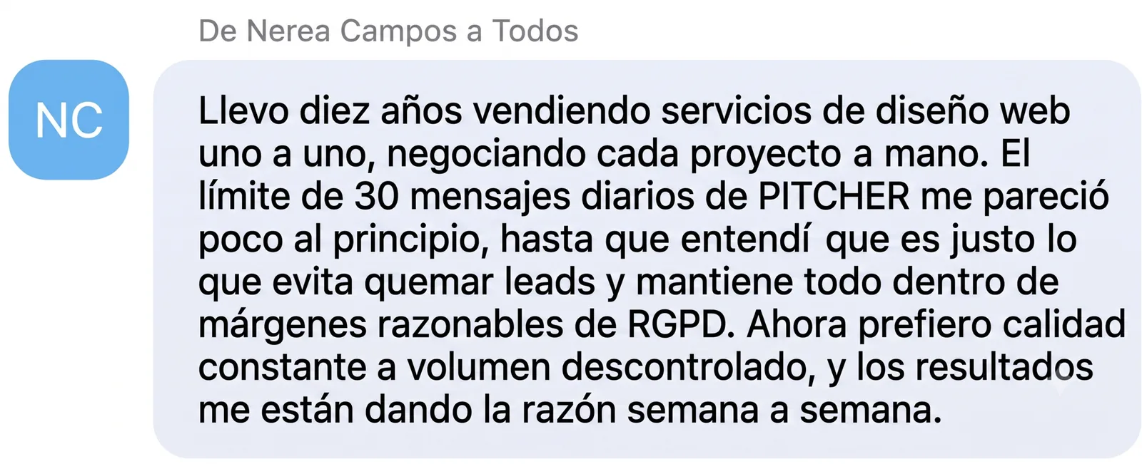 Testimonio de Nerea Campos — Cliente de Fluition AI Agency